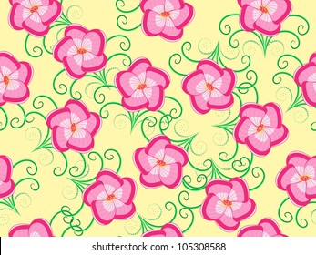 abstract floral vector illustration seamless