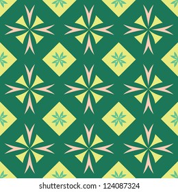 Abstract Floral Vector Pattern