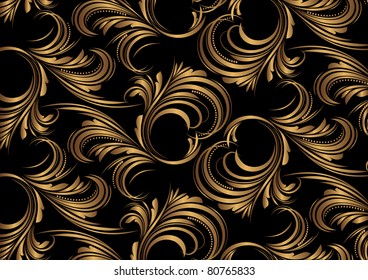 Abstract floral vector pattern