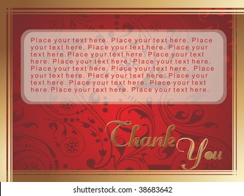 abstract floral vector with place for the text design