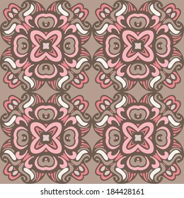 abstract floral vector seamless design