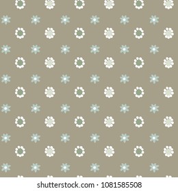 Abstract floral vector seamless pattern, simple pastel color background for your design