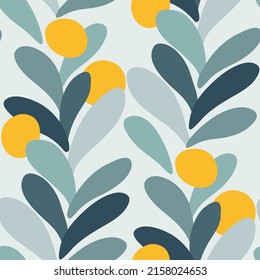 Abstract floral vector  seamless pattern