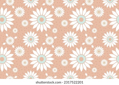 Abstracto vectorial floral papel tapiz sin fisuras de patrón textil 