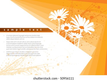 abstract floral vector template