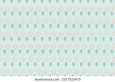 Abstract floral vector wallpaper pattern