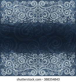 Abstract floral vintage background illustration.