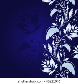 Abstract floral vintage background with pattern
