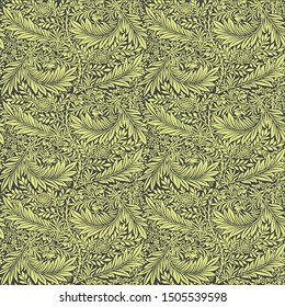 Abstract floral vintage vector pattern