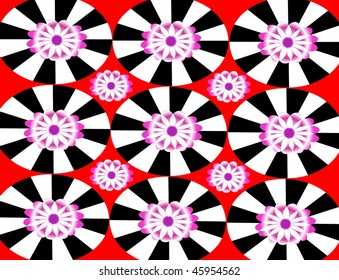 abstract floral wallpaper vector