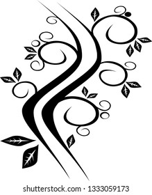 Abstract Floral Wave Vector