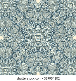 Abstract floral wavy background, symmetric ornament, can use for the design of carpet, neckerchief, shawl, pillow, cushion