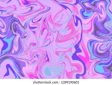 Abstract florid marble texture. Vector watercolor pattern background, Ink marble liquid texture. Trendy template for design, party, birthday, wedding, banner, card. Abstract colorful banner