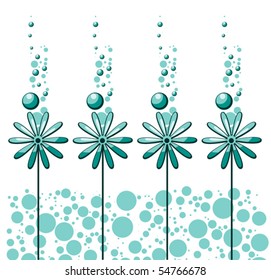 Abstract floristic still-life