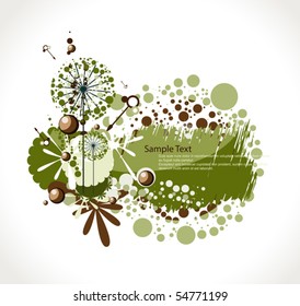 Abstract floristic still-life
