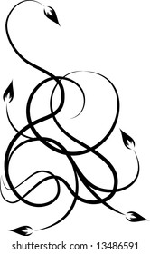 Abstract flourish design