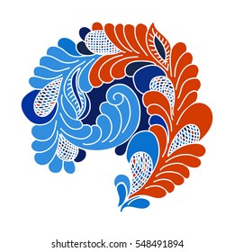 Abstract flourish design element
