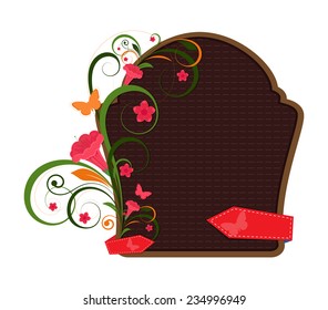 Abstract Flourish Frame Design