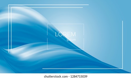 Abstract Flow Background. Fluid Shapes template for placards, banners, flyers, presentations and reports