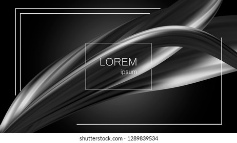 Abstract Flow Background. Fluid Shapes template for placards, banners, flyers, presentations and reports