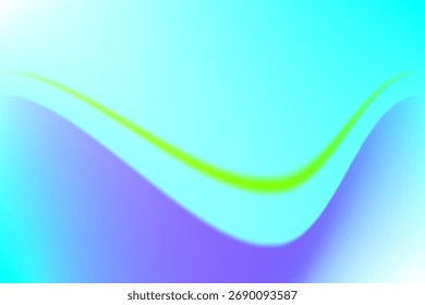 Abstrakter Farbwellenfluss in Cyan und Purple Gradient für modernes Design