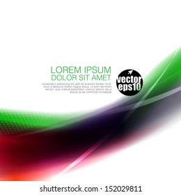 Abstract flow colorful  background and space for your text, Vector illustration