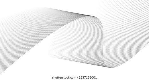Flujo Abstractas de líneas curvas de fondo