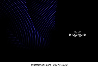 fondo de línea de flujo abstracto sobre color azul marino se puede usar para la compañía de tecnología de datos aerolínea o para los pasos vectoriales de la plantilla de folletos de viajes.