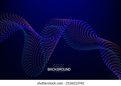 abstract flow line with curve and twisted on navy blue background can be use for technology package design product label food and beverage vector eps.