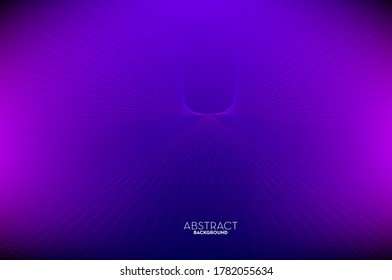 Abstract flow line digital technology, smooth particle wave, big data techno, design concept background and wallpaper, vector eps
