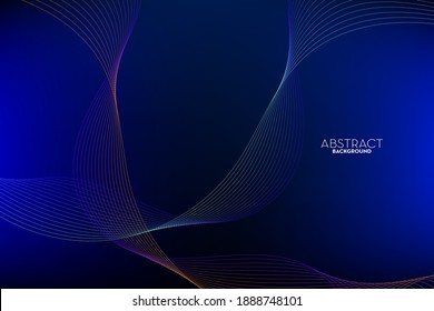 Abstract Flow Line Digital Technology, Smooth Particle Wave, Big Data Techno, Design Concept Background And Wallpaper, Vector Eps
