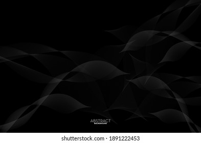 Abstract flow line digital technology, smooth particle wave, big data techno, design concept background and wallpaper, vector eps
