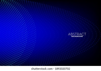 Abstract flow line digital technology, smooth particle wave, big data techno, design concept background and wallpaper, vector eps
