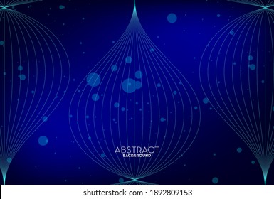 Abstract flow line digital technology, smooth particle wave, big data techno, design concept background and wallpaper, vector eps

