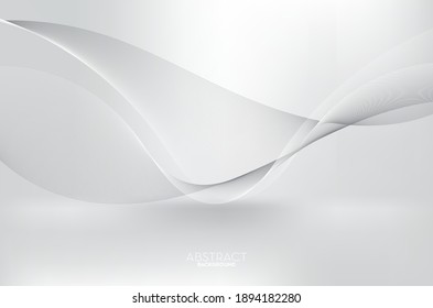 Abstract flow line digital technology, smooth particle wave, big data techno, design concept background and wallpaper, vector eps
