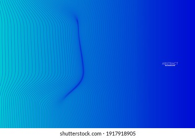 Tecnología digital de línea de flujo abstracto, onda de partículas lisas, tecnología de datos grandes, fondo de concepto de diseño y fondo de pantalla, eps vectoriales