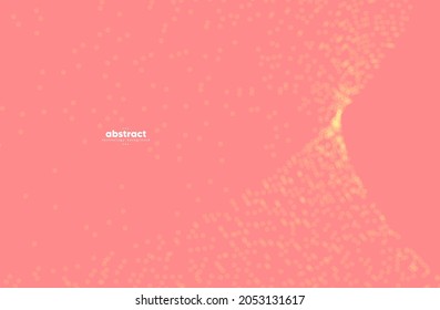 Tecnología digital de línea de flujo abstracto, onda de partículas lisas, tecnología de datos grandes, fondo de concepto de diseño y fondo de pantalla, eps vectoriales
