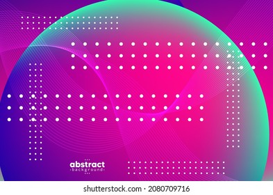 Tecnología digital de línea de flujo abstracto, onda de partículas lisas, tecnología de datos grandes, fondo de concepto de diseño y fondo de pantalla, eps vectoriales
