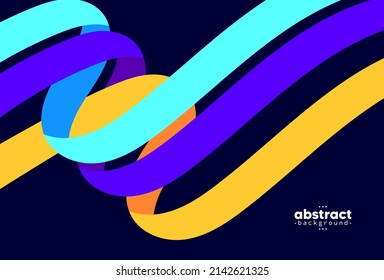 Tecnología digital de línea de flujo abstracto, onda de partículas lisas, tecnología de datos grandes, fondo de concepto de diseño y fondo de pantalla, eps vectoriales
