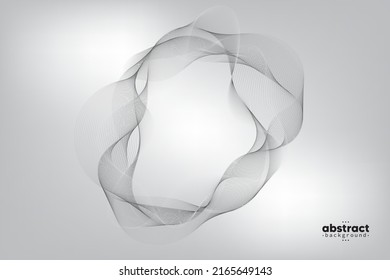 Abstract flow line digital technology design concept, Background and wallpaper. Vector eps
