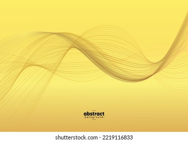 Tecnología digital de línea de flujo abstracta, onda de partículas lisas, tecnología de datos grandes, fondo de concepto de diseño y fondo de pantalla, líneas de onda fluidas modernas. vectores 