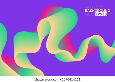 Abstract flow line digital technology, smooth particle wave, big data techno, design concept background and wallpaper, Website Landing page, vector eps
