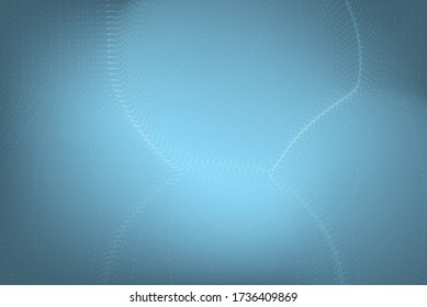 abstract flow line dot on mesh gradient background and wallpaper. vector