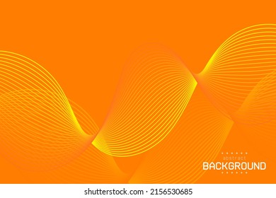 Abstract Flow Line Orange Twisted Curve Stock Vector (Royalty Free ...