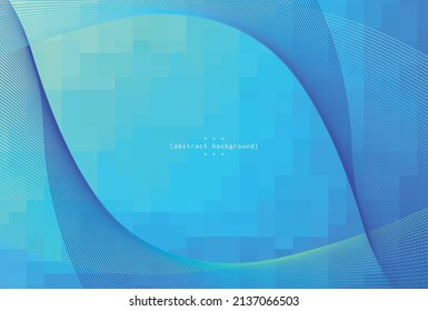 abstract flow line twisted and curve with layer of gradient ocean blue mosaic can be use for decoration poster website template tecnology presentation packaging vector eps.