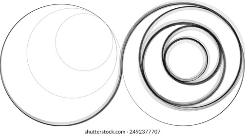 Abstract flow linear fluid round shapes .Curved lines pattern . Music sound wave . Vector illustration
