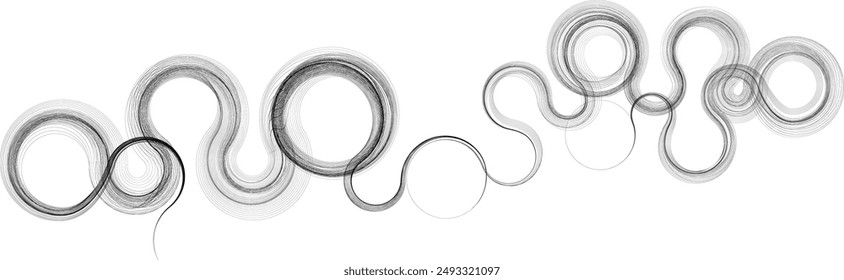Abstract flow linear fluid  shapes .Curved lines pattern . Music sound wave . Vector illustration