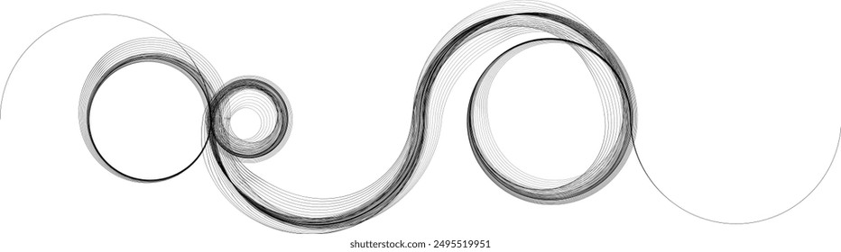 Abstract flow linear fluid  shapes .Curved lines pattern . Music sound wave . Vector illustration