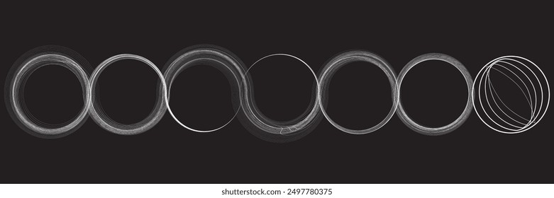 Abstract flow linear fluid  shapes .Curved lines pattern . Music sound wave . Vector illustration