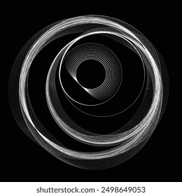 Abstract flow linear fluid  shapes .Curved lines pattern . Music sound wave . Vector illustration